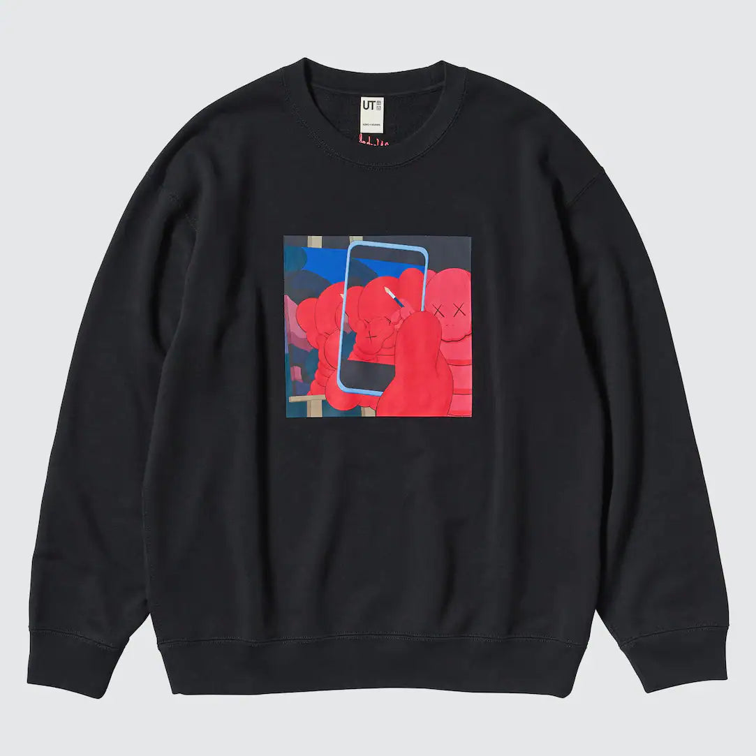 Felpa Stampa UT KAWS Warhol Lace Off