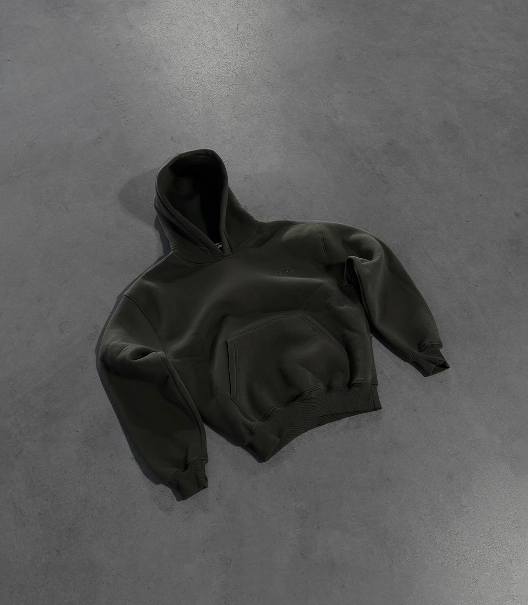 Military green hoodie