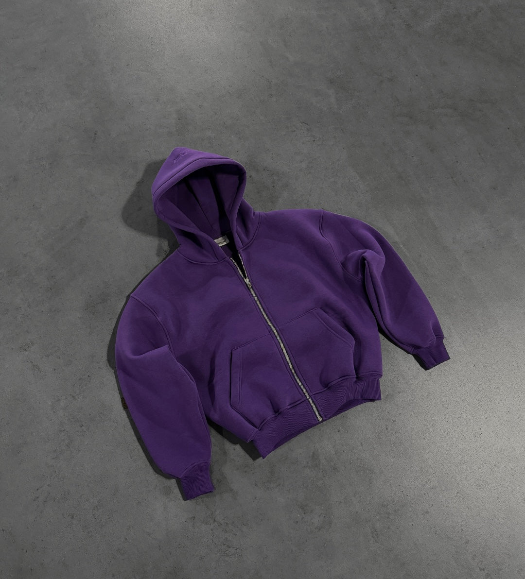 Purple zip hoodie