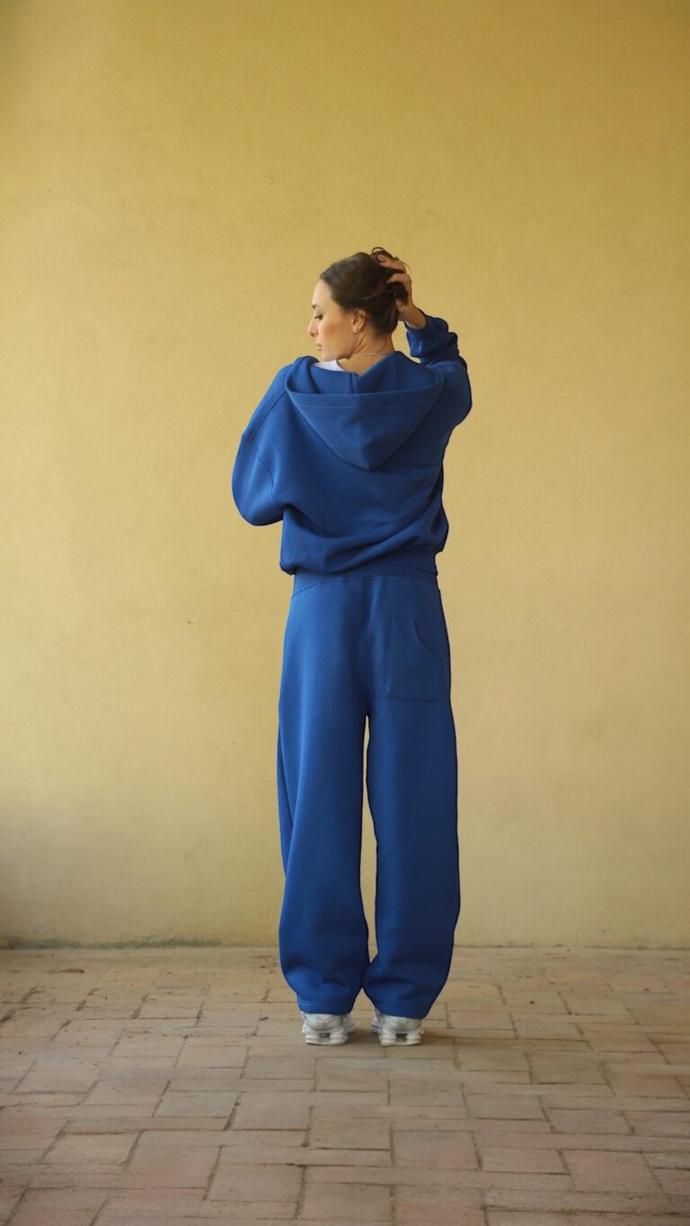 Royal blue zip hoodie