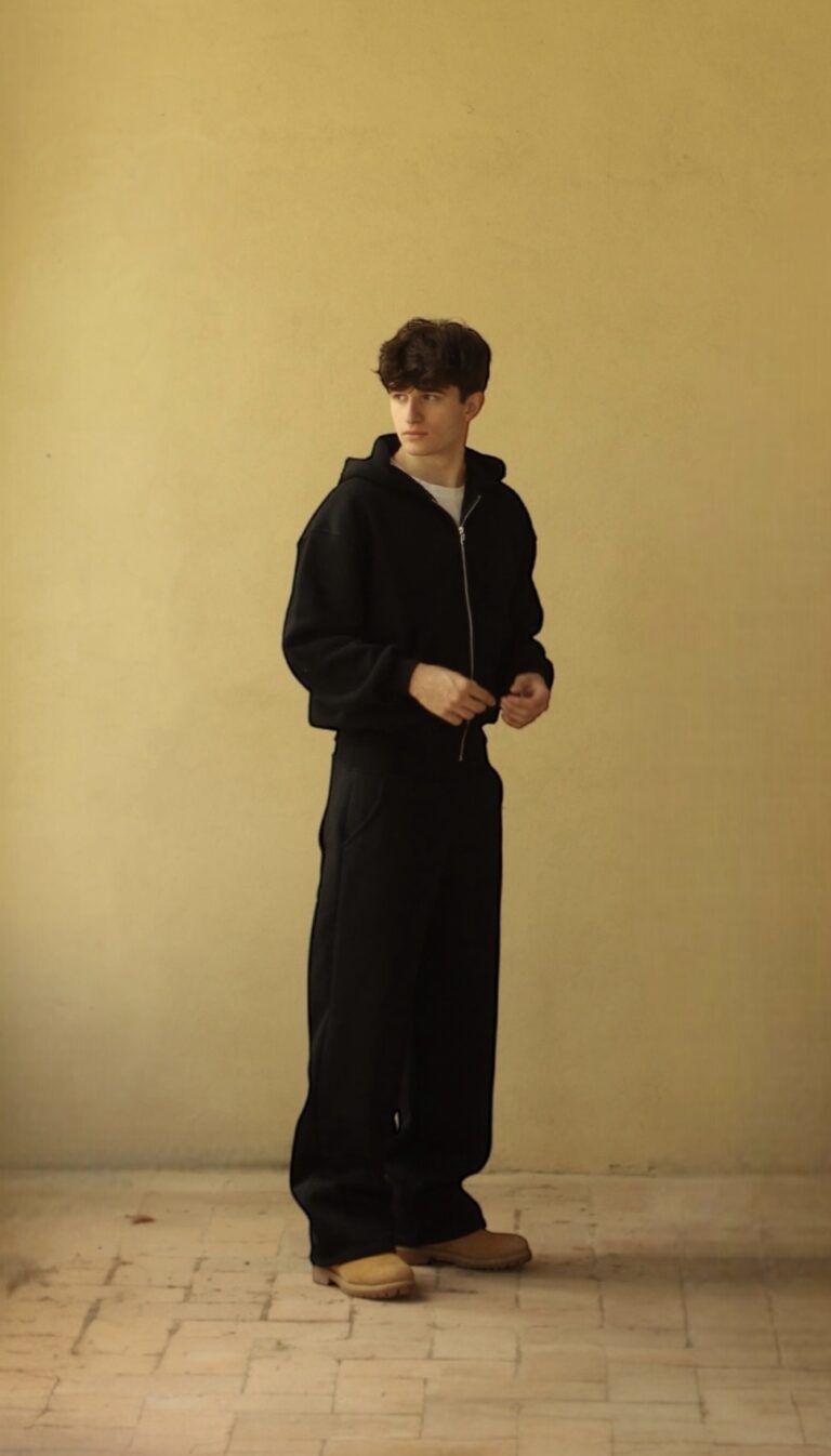 Black zip hoodie