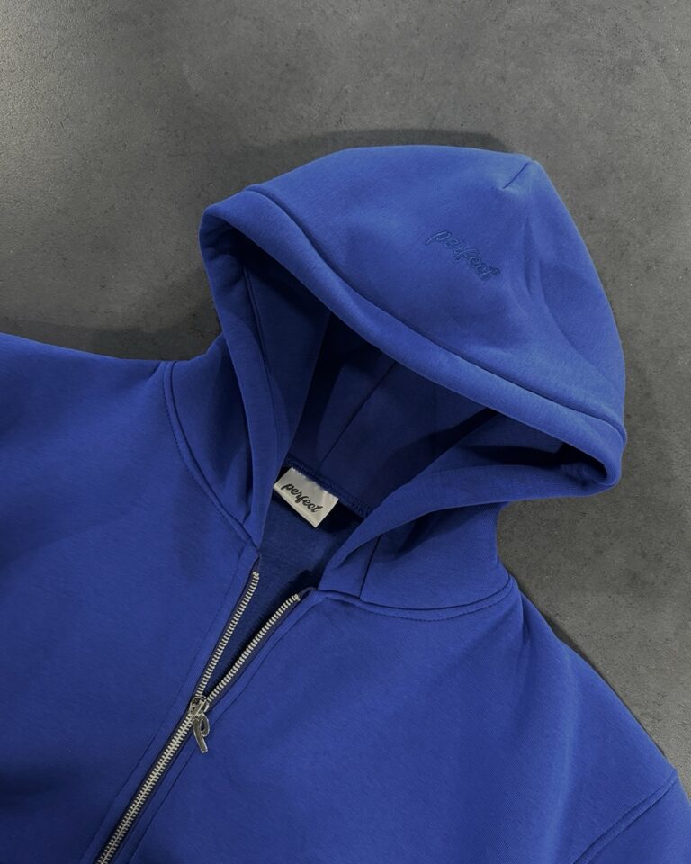 Royal blue zip hoodie