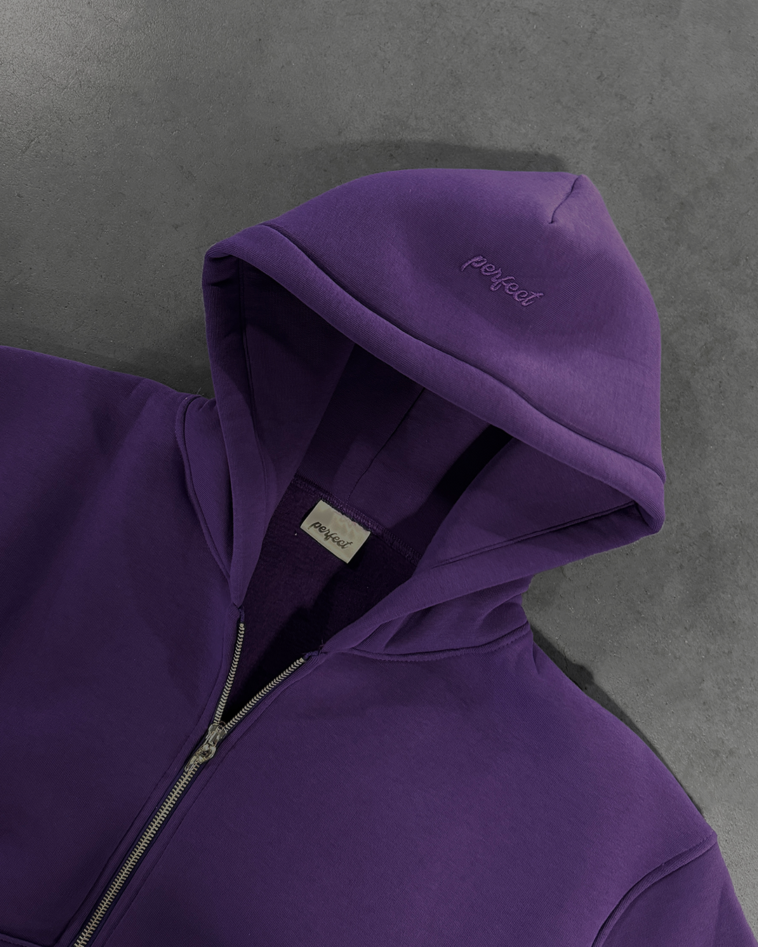 Purple zip hoodie