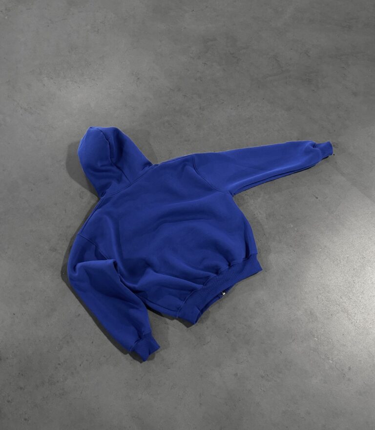 Royal blue zip hoodie