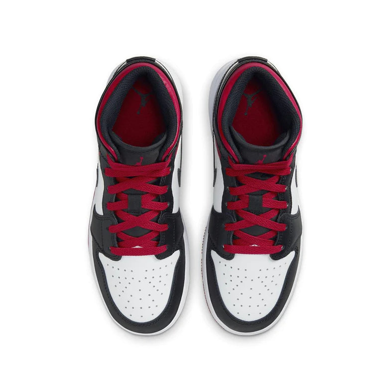 Jordan 1 Mid Gym Red Black Toe (GS)