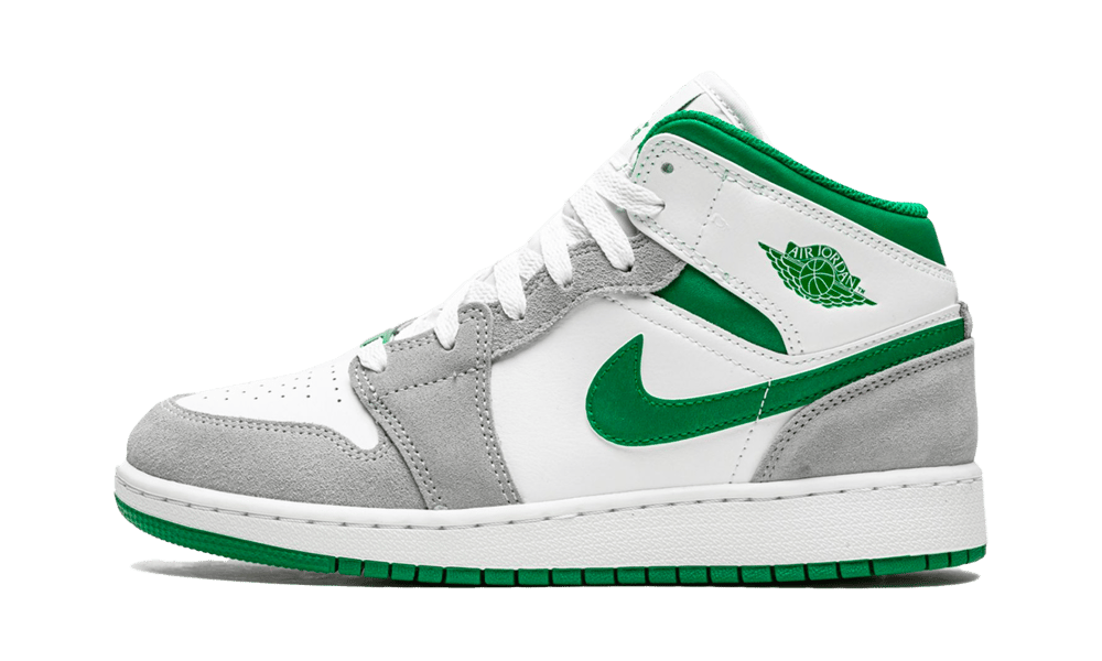 Air Jordan 1 Mid SE White Pine Green Smoke Grey (GS)