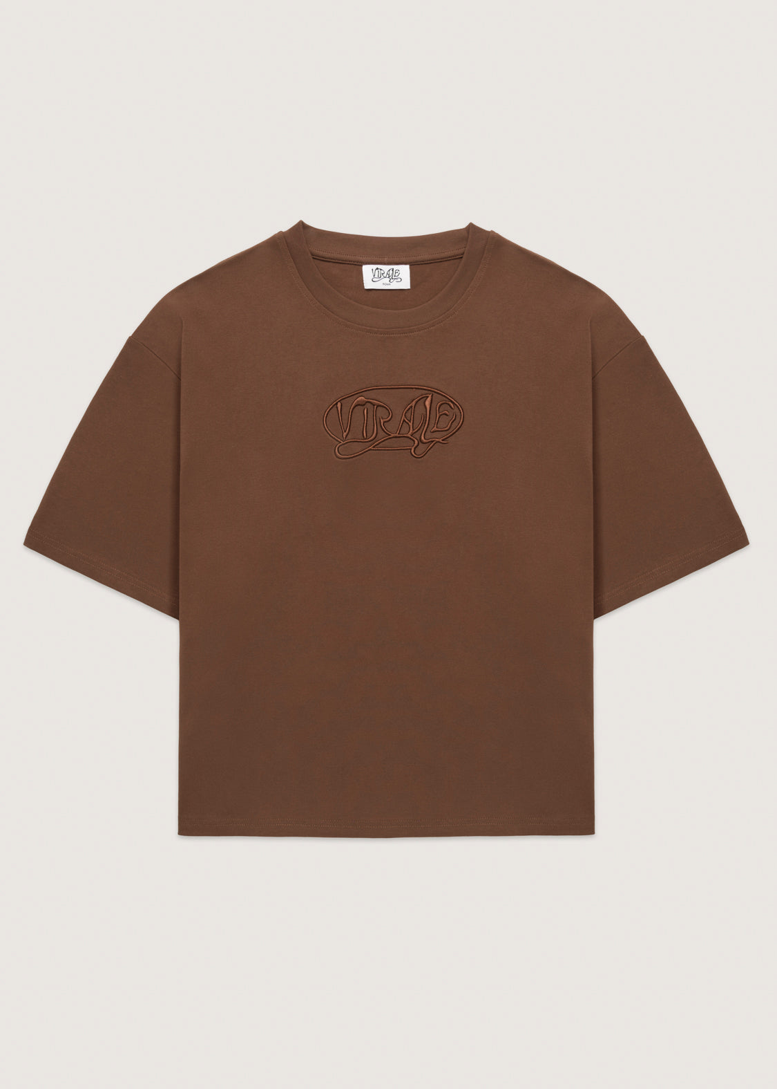 NOBODY CARES TEE BROWN