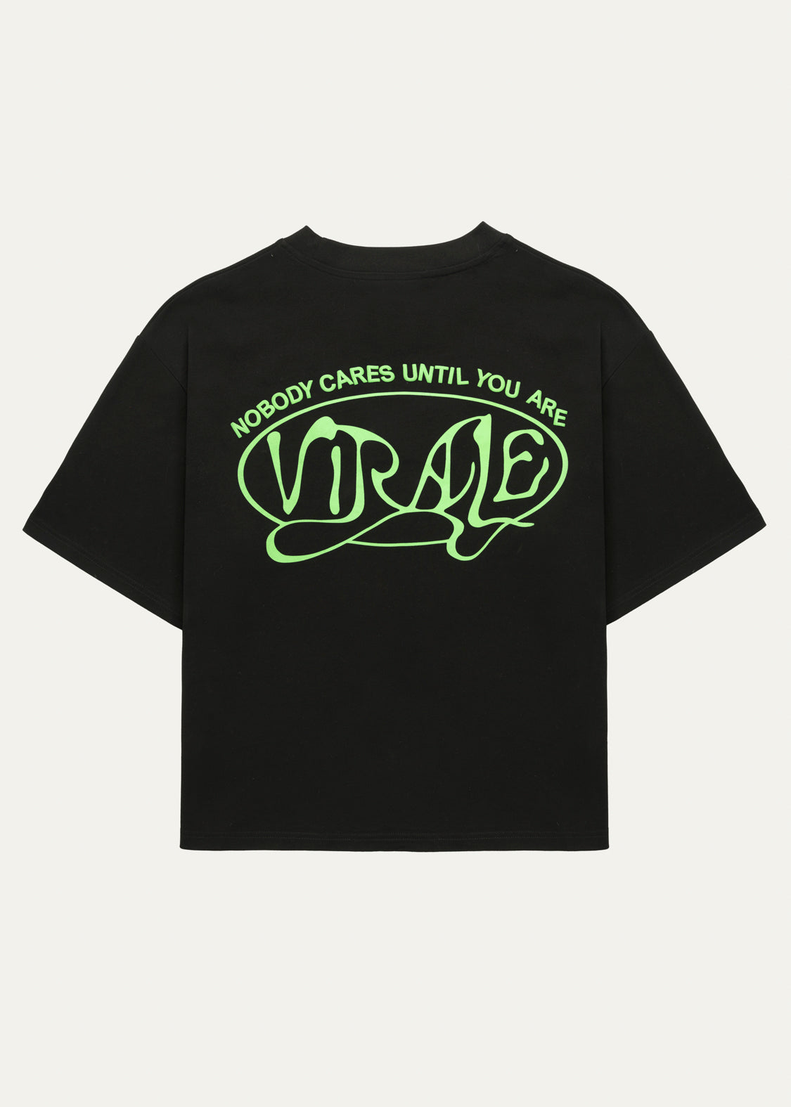 NOBODY CARES TEE BLACK
