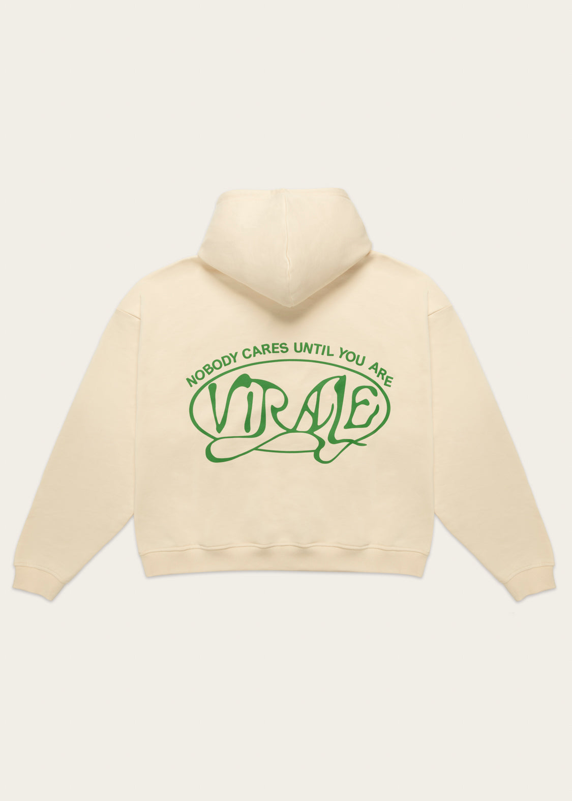 NOBODY CARES HOODIE CREAM