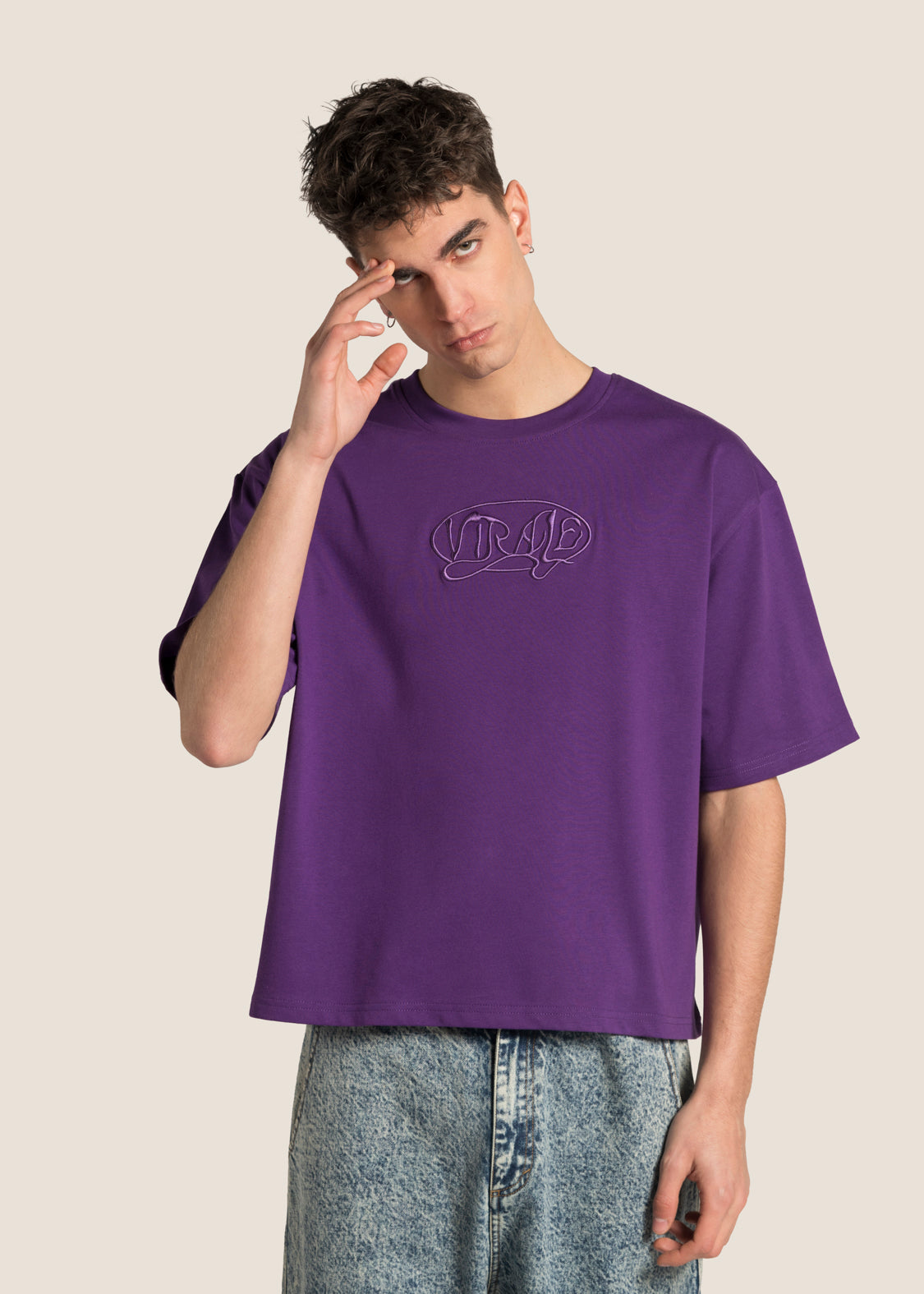 NOBODY CARES TEE PURPLE
