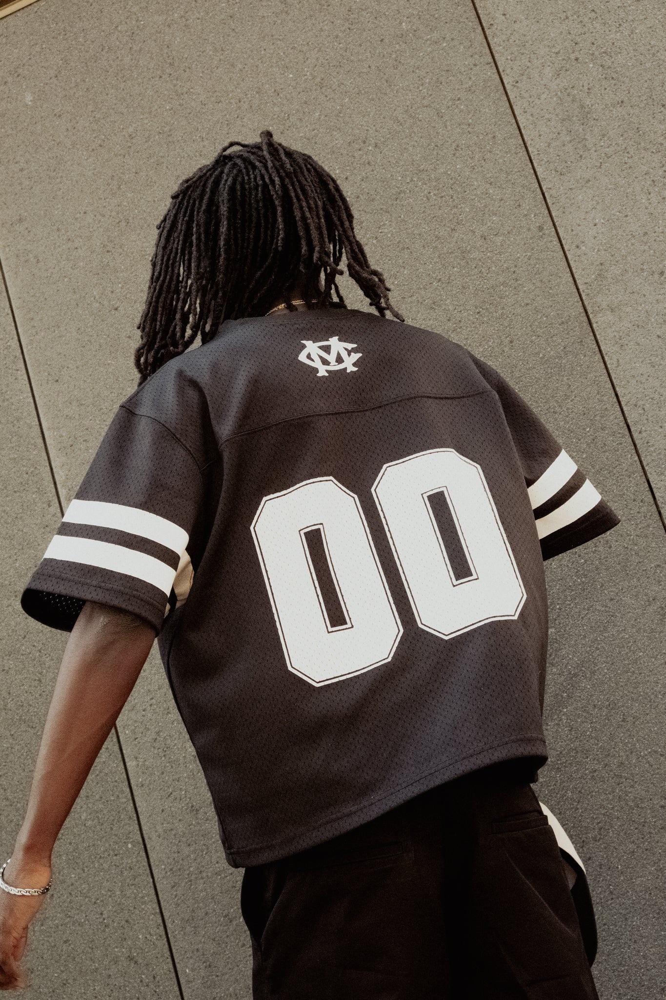 00 MESH JERSEY - BLACK