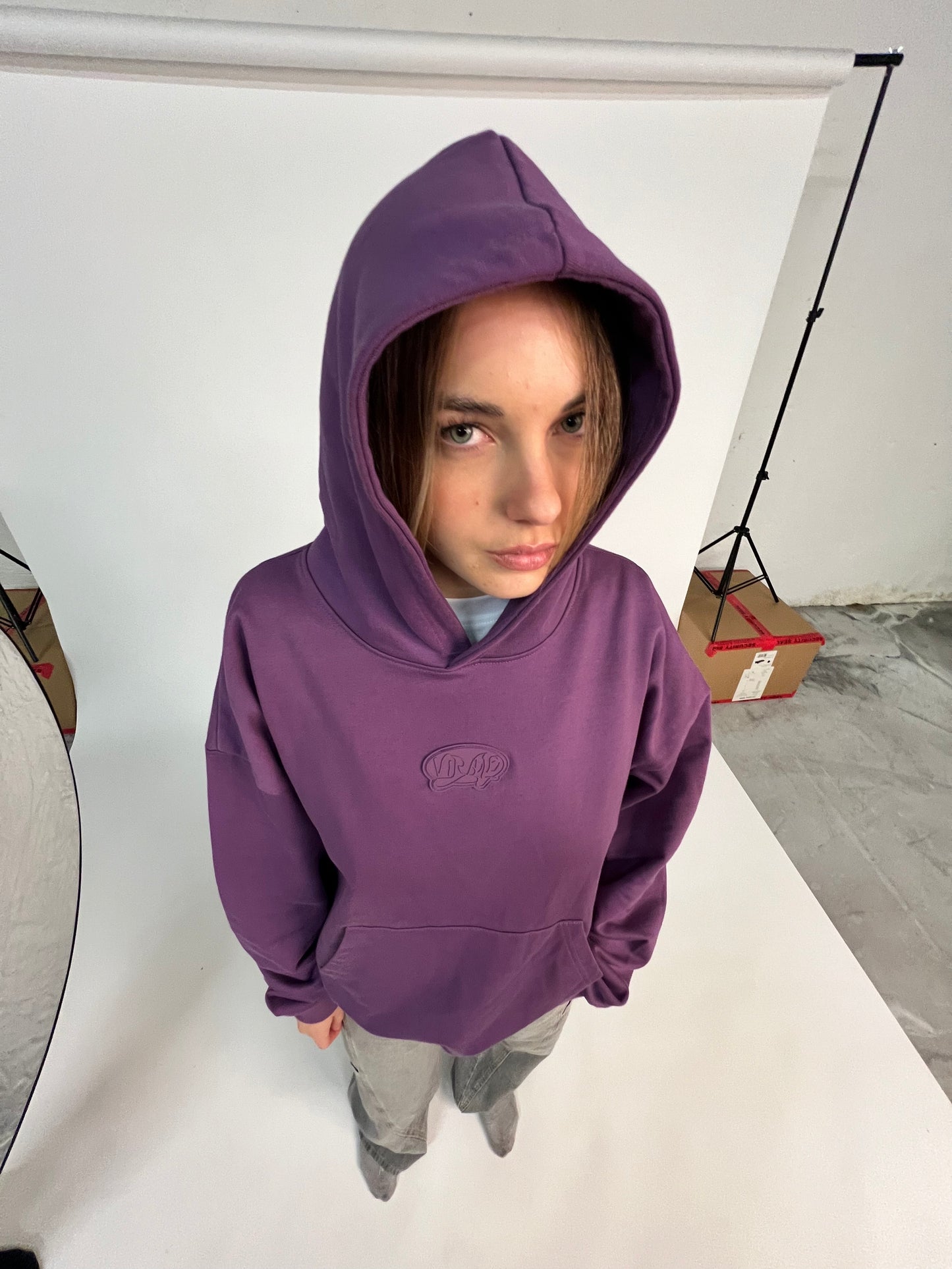NOBODY CARES HOODIE PURPLE