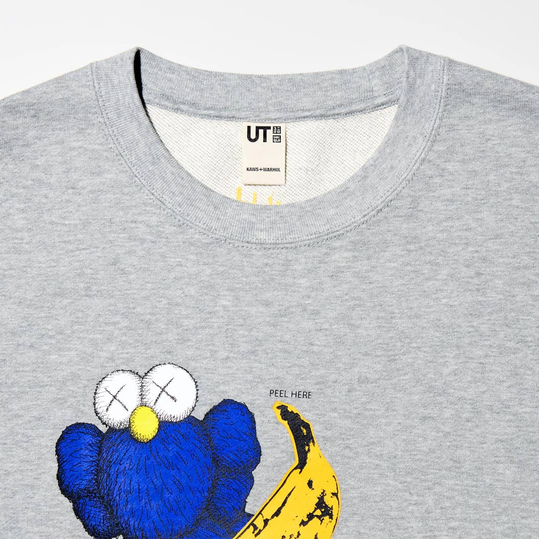 Felpa Stampa UT KAWS + Warhol