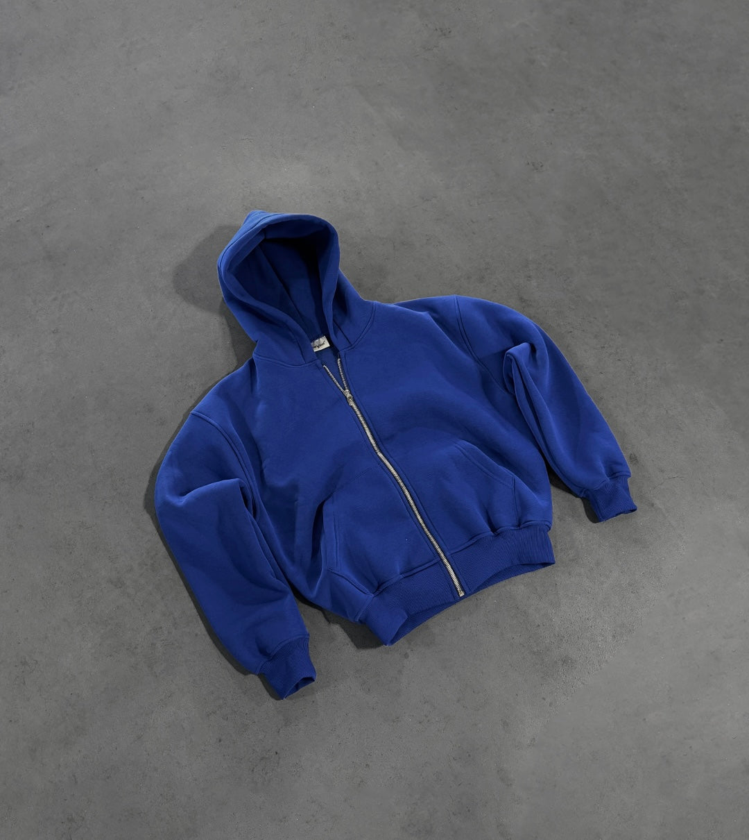 Royal blue zip hoodie