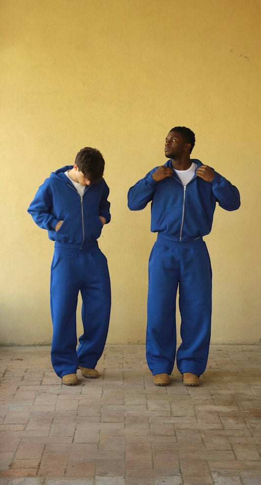 Royal blue zip hoodie