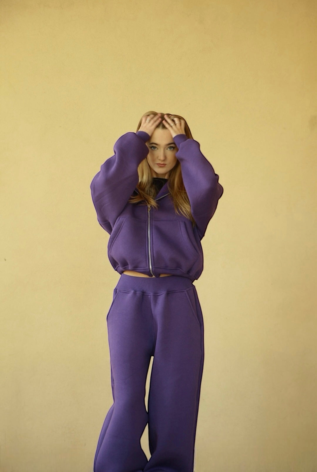 Purple zip hoodie