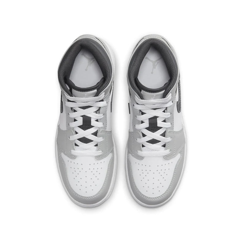 Air Jordan 1 Mid Light Smoke Grey (GS) - LACEOFF PARMA - 2