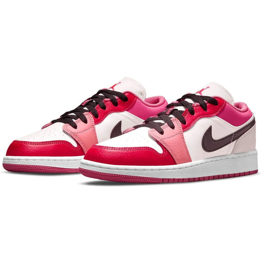 Air Jordan 1 Low Pink RED (GS) - LACEOFF PARMA - 0