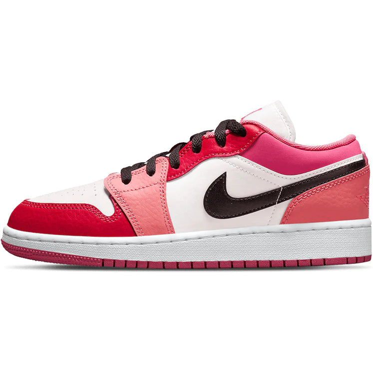 Air Jordan 1 Low Pink RED (GS) - LACEOFF PARMA - 1